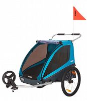 Przyczepka rowerowa Thule Coaster XT - 1 lub 2 osobowa - niebieska
