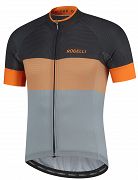 Aerodynamiczna koszulka rowerowa Rogelli BOOST, szaro-pomarańczowa