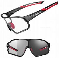 Okulary sportowe Rockbros 10135 - z fotochromem i wkładkami optycznymi.