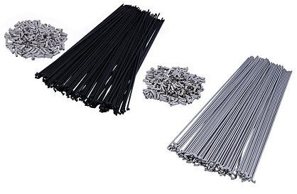 Szprychy CNSPOKE STD20 czarne lub srebrne (koło 20" - BMX), stal nierdzewna. Rozmiary od 176mm do 202mm