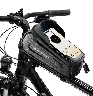 Wozinsky B68 Torebka na ramę pancerna z kieszonką na telefon 1.7L - czarna