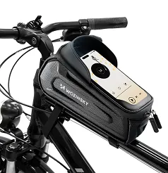 Wozinsky B68 Torebka na ramę pancerna z kieszonką na telefon 1.7L - czarna