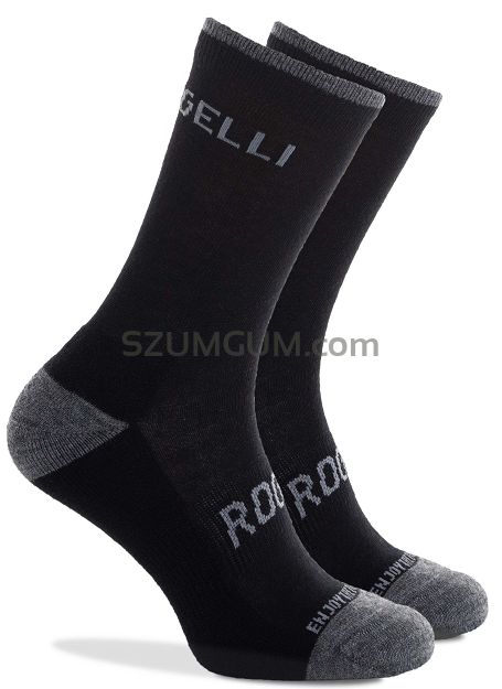 Ciepłe zimowe skarpetki z owczej wełny Rogelli Merino WOOL, czarne