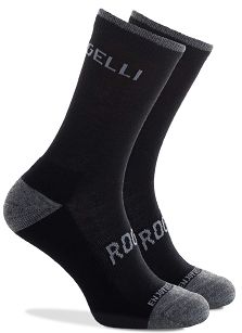 Ciepłe zimowe skarpetki z owczej wełny Rogelli Merino WOOL, czarne