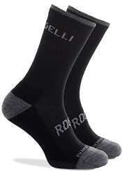Ciepłe zimowe skarpetki z owczej wełny Rogelli Merino WOOL, czarne