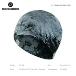 Dwustronna czapka sportowa Rockbros YDM004 z Tencelu i wełny merino - szara - 2