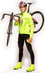 Rogelli TRAVO 2.0 - spodnie rowerowe, black/red Rozmiar. S - 4
