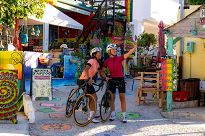 Damska koszulka rowerowa Rogelli MODESTA, wiśniowa - 8