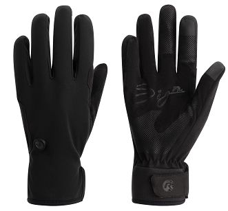 Wiatroszczelne rękawiczki zimowe Rogelli SIGNATURE czarne