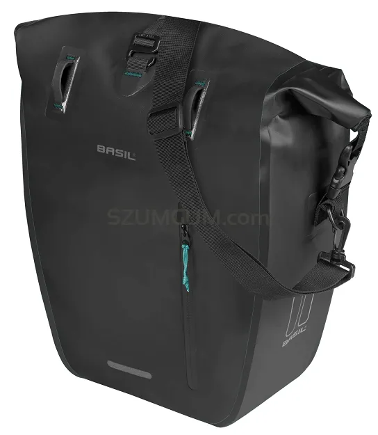 Sakwa Basil Rivo L – 25–31 L - Single Bag Tarpaulin MIK Hooks - black