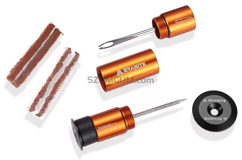 Zestaw do naprawy opon Granite STASH Tire Plug - orange