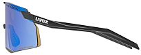 Okulary UVEX Pace Stage CV - black matt / mirror blue - 3