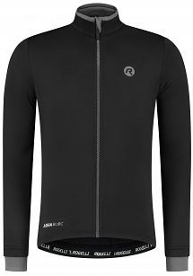 Ocieplana bluza rowerowa Rogelli ESSENTIAL DWR, czarna
