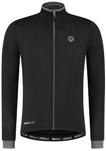 Ocieplana bluza rowerowa Rogelli ESSENTIAL DWR, czarna -L