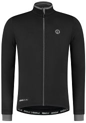 Ocieplana bluza rowerowa Rogelli ESSENTIAL DWR, czarna