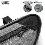 Torba pod ramę roweru Rockbros  Road to Sky TL003, 2 L, wodoodporna, szara - 7