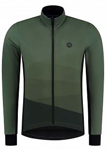 Zimowa kurtka rowerowa Rogelli TARAX o luźniejszym kroju, khaki