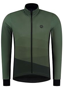 Zimowa kurtka rowerowa Rogelli TARAX o luźniejszym kroju, khaki