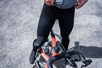 Spodnie rowerowe Rogelli ESSENTIAL z żelową wkładką rowerową, czarne - 10