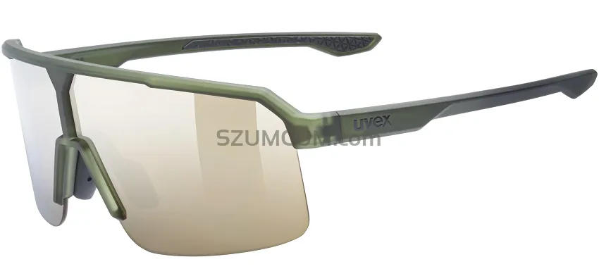Okulary Uvex Ramp - olive matt / mirror gold