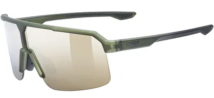 Okulary Uvex Ramp - olive matt / mirror gold