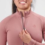 Ciepła damska bluza rowerowa Rogelli ESSENTIAL DWR - różowa - 5