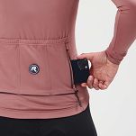 Ciepła damska bluza rowerowa Rogelli ESSENTIAL DWR - różowa - 7