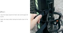 Koszyk na bidon Granite Aux E+ Carbon Bottle Cage with Strap Kit - 6