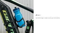 Koszyk na bidon Granite Aux E+ Carbon Bottle Cage with Strap Kit - 7
