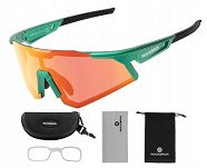 Okulary sportowe Rockbros SP291 zielone - szkła polaryzacyjne, ramka optyczna - 2