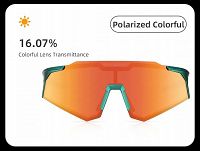 Okulary sportowe Rockbros SP291 zielone - szkła polaryzacyjne, ramka optyczna - 5