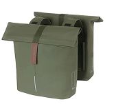 Sakwa miejska podwójna BASIL City Double Bag 32L MIK - moss green - 2