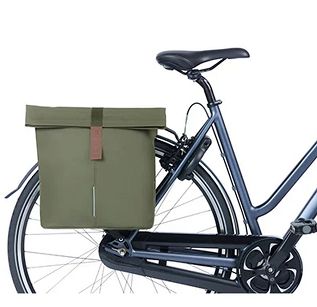 Sakwa miejska podwójna BASIL City Double Bag 32L MIK Ready - moss green