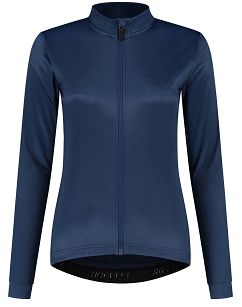 Damska bluza rowerowa Rogelli CORE z oddychającymi bokami, ciemnoniebieska