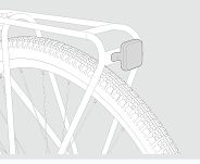 Lampa tylna na bagażnik lub sztyce E-bike - Knog Blinder E RS - 6