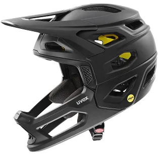 Kask rowerowy UVEX Revolt MIPS z zdejmowaną gardą - black matt
