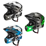 Kask młodzieżowy z odpinaną szczęką Rockbros TS-61 - black-ti-green - 10