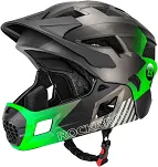 Kask młodzieżowy z odpinaną szczęką Rockbros TS-61 - black-ti-green - 2