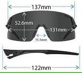 Okulary TIFOSI RAIL XC CLARION - blackout (3szkła 15,4% Smoke, 41,4% AC Red, 95,6% Clear) - 6
