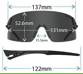 Okulary TIFOSI RAIL XC CLARION - blackout (3szkła 15,4% Smoke, 41,4% AC Red, 95,6% Clear) - 6