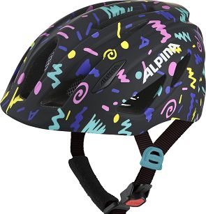 Kask rowerowy dziecięcy Alpina Pico, Black-confetti 50-55cm