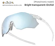 Okulary fotochromowe Rockbros SP359 - transparent / orchid - 2