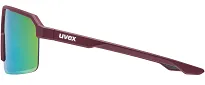 Okulary Uvex Ramp - burgundy matt / mirror rose - 3