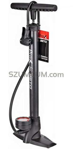 Stalowa pompka podłogowa Beto CMP-151SG1, manometr - seria Prox, ciemny grafit