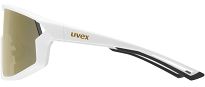 Okulary sportowe UVEX Skyryse - white matt / mirror gold - 4