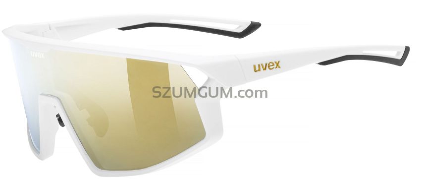Okulary sportowe UVEX Skyryse - white matt / mirror gold