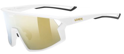 Okulary sportowe UVEX Skyryse - white matt / mirror gold