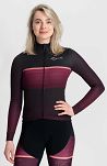 Ocieplana damska bluza rowerowa Rogelli IMPRESS II, purpurowo-różowa - 3
