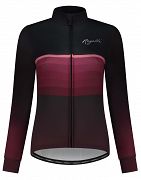 Ocieplana damska bluza rowerowa Rogelli IMPRESS II, purpurowo-różowa