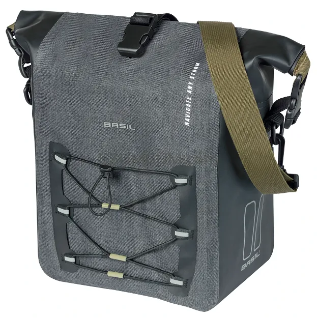 Sakwa Basil Navigator Storm M – 12–15 L - Single Bag MIK Hooks - black